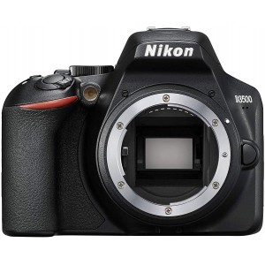 Nikon   D3500 kit AF-P 18-55 nonVR bk  24,2Mpx CMOS  23,2x15,4mm; EXPEED 4; ISO 100-25600; Full HD(60p); LiveView; 5 frames per second; Bluetooth 4.1 with SnapBridge; battery live 1550 shots; View Screen 3,0" 921k dot; 420-pixel RGB 3D Color Matrix Meteri
