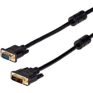 Cable DVI M to VGA M  1.8m  DVI-I(24+5)  AKYGA AK-AV-03