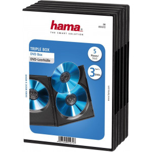 Коробка Hama H-51272 Triple для 3хDVD 5 шт пластик черный