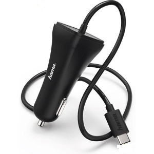 Автомобильная зарядка Hama USB Type-C 3 A Black 178278