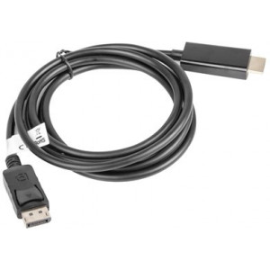 Cable DP M to HDMI M  1.8m  LANBERG CA-DPHD-10CC-0018-BK