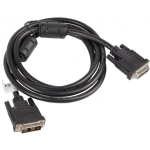 Cable DVI M to DVI M  1.8m  DVI-D(18+1) LANBERG CA-DVIS-10CC-0018-BK