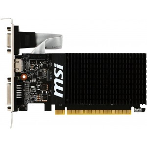 Видеокарта MSI GeForce GT710  2GB DDR3, 64bit, 954/1600Mhz, VGA, DVI, HDMI, Passive Heatsink, Box