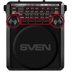 "Speakers   SVEN   Tuner ""SRP-355""  Black/Red, 3w, FM, USB, SD/microSD, flashlight
-  
  http://www.sven.fi/ru/catalog/portable_radio/srp-355.htm"