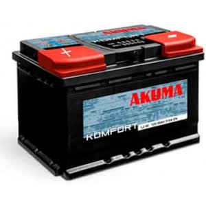 Аккумулятор AKUMA KOMFORT Japan D26X 75 L+ (640Ah) 7905551