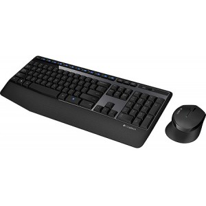   Logitech MK345 Black Wireless Combo, Keyboard + Mouse, 2.4 GHz RF, 920-008534 (set fara fir tastatura+mouse/беспроводной комплект клавиатура+мышь)