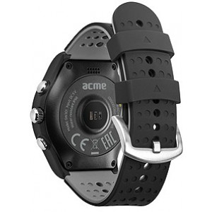   Acme HR SW301 Smartwatch, 1.30" TFT IPS Color Display, Li-ion, Active GPS, Accelerometer, Pedometer, Hear Rate monitor, Altimeter, Barometer, Touch Screen, Water-resistant IP66, Bluetooth 4.0