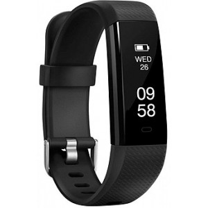   Acme HR ACT206 Black activity tracker, 0.86” OLED, Li-ion, Accelerometer, Pedometer, Hear Rate monitor, Touch Screen, Waterproof, Bluetooth 4.0