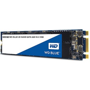  500GB SSD M.2 Type 2280 WD Blue WDS500G2B0B, Read 560MB/s, Write 530MB/s, (solid state drive intern SSD/внутрений высокоскоростной накопитель SSD)