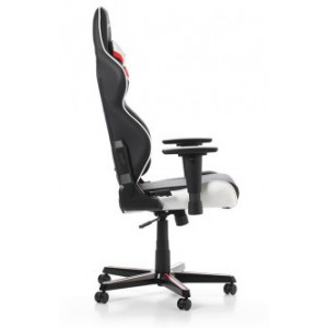 Gaming Chairs DXRacer - Racing GC-R288-NRW-Z1, Black/Red/White - PU leather, Gamer weight up to 100kg / growth 165-195cm, Foam Density 50kg/m3, 5-star Aluminum IC Base, Gas Lift 4 Class, Recline 90*-135*, Armrests: 3D, Pillow-2, Caster-2*PU, W-23kg