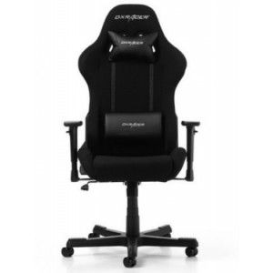 Gaming Chairs DXRacer - Formula GC-F08-N-H1, Black/Black/Black - PU leather, Gamer weight up to 100kg / growth 145-180cm, Foam Density 52kg/m3, 5-star Aluminum IC Base, Gas Lift 4 Class, Recline 90*-135*, Armrests: 3D, Pillow-2, Caster-2*PU, W-23kg