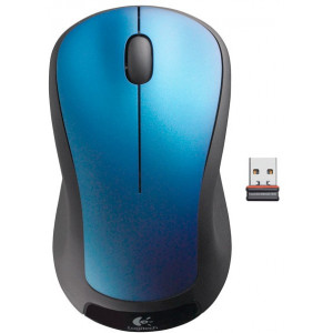 Logitech Wireless Mouse M310 Blue, Laser Mouse for Notebooks, Nano receiver, Blue/Black,  Retail