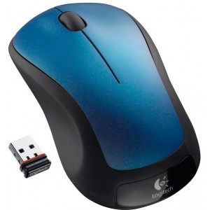 Logitech Wireless Mouse M310 Blue, Laser Mouse for Notebooks, Nano receiver, Blue/Black,  Retail