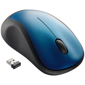 Logitech Wireless Mouse M310 Blue, Laser Mouse for Notebooks, Nano receiver, Blue/Black,  Retail