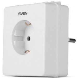 SVEN RN-16D, Automatic Voltage Regulator, 1x Schuko outlets,LCD display, White