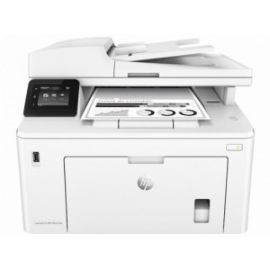 HP LaserJet Pro MFP M227fdn Print/Copy/Scan/Fax 28ppm, 256MB, up to 30000 monthly, 2 line screen, 1200dpi, Duplex, 35 sheets ADF,  Hi-Speed USB 2.0, Fast Ethernet 10/100Base-TX, White
