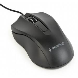 "Mouse Gembird MUS-3B-01, Optical, 1000 dpi, 3 buttons, Ambidextrous, Black, USB
-  https://gembird.com/item.aspx?id=8370"