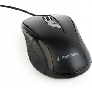"Mouse Gembird MUS-6B-01, Optical, 800-1600 dpi, 6 buttons, Ambidextrous, Black, USB
-  https://gembird.com/item.aspx?id=10429"
