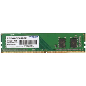 Оперативная память Patriot Signature Line 4GB DDR4 2400MHz PC4-19200 CL17 (PSD44G240082)