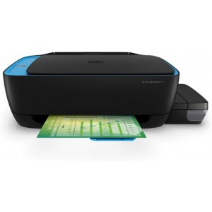 HP Ink Tank Wireless 419 AiO Print/Copy/Scan/Wi-Fi + СНПЧ, up to 19ppm/16ppm black/color, up to 4800x1200 dpi, Up to 1000 pages/month, 7 segment LCD, Hi-Speed USB 2.0, Wi-Fi Direct printing, Black/Blue (GT51XL Black 135ml, GT52 C/M/Y 70ml)