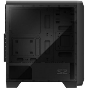 ZALMAN "S2" ATX Case, with Full Acrylic Side Panel, without PSU, Tool-less, 120mm rear fan pre-installed, Top Magnetic Dust Filter, 1xUSB3.0, 2xUSB2.0 /Audio, Black