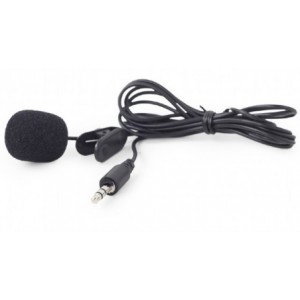 Gembird MIC-C-01 Clip-on 3.5 mm microphone, black