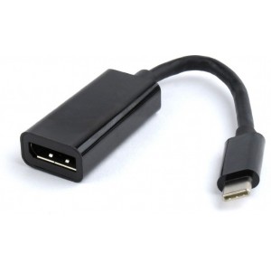 Adapter USB-C - DP - Gembird  A-CM-DPF-01, USB-C to DisplayPort, Converts USB C-type male to DisplayPort female adapter