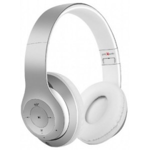 Gembird BHP-MXP-GR  "Milano" - Silver-White, Bluetooth Stereo Headphones with built-in Microphone, Bluetooth V4.2 +EDR, up to 250 hours of standby & 10 hours of listening time, distance: up to 8m, Rechargeable 300mAh Li-ion battery