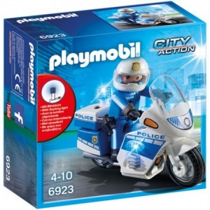 Игровой набор Playmobil Police Bike with LED Light PM6923 
