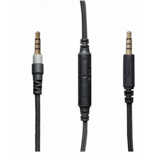 HYPERX In-Line Mic Cloud Alpha Edition, Compatible with Cloud Alpha, Single button for calls and media controls, Flexible Braided Cable