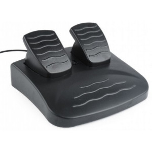 Wheel Gembird STR-MV-02, 9"", 180 degree, Pedals, 2-axis, 12 buttons, Dual vibration, USB, for PC/PS2/PS3 