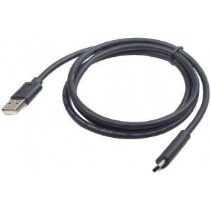Cable USB2.0/Type-C - 1m - Cablexpert CCP-USB2-AMCM-1M, 1m, USB 2.0 A-plug to type-C plug, Black