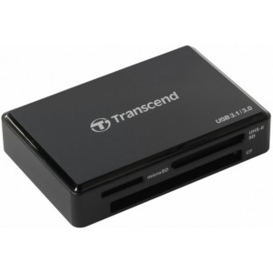 Card Reader All-in-1 Transcend "TS-RDF9K2"  Black USB3.0/3.1, Made for the latest UHS-II SD Cards, Read/Write speeds up to 260MB/s/190MB/s