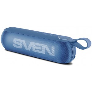 SVEN PS-75, Bluetooth Portable Speaker, 6W RMS, Support for iPad & smartphone, Bluetooth, FM tuner, USB & microSD, built-in lithium battery -1200 mAh, AUX stereo input, Headset mode, USB or 5V DC power supply, Blue