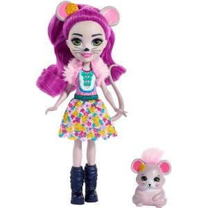 Кукла Mattel Enchantimal Mayla Mouse Doll & Fondu Figure (FXM76)