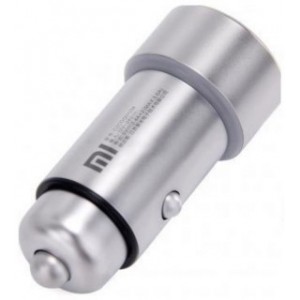 USB Car Charger - Xiaomi "Mi Car Charger Pro" (CZCDQ01ZM), Silver, Aluminum alloy,  2 x USB charger 5V/9V/12V - 2.4A (MAX 3.6A), 1 port with Quick Charge, DC12/24V