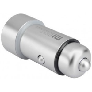 USB Car Charger - Xiaomi "Mi Car Charger Pro" (CZCDQ01ZM), Silver, Aluminum alloy,  2 x USB charger 5V/9V/12V - 2.4A (MAX 3.6A), 1 port with Quick Charge, DC12/24V