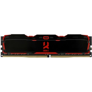 8GB DDR4-2666 GOODRAM Iridium X, PC21300, CL16, Latency 16-18-18, 1024x8, 1.35V,  Aluminum BLACK heatsink