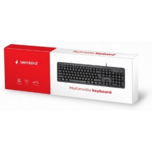 Tastatură GEMBIRD KB-UM-106-RU, USB, Black