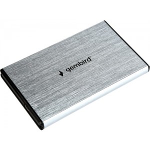 Gembird EE2-U3S-3-GR, External enclosure for 2.5'' SATA HDD with USB3.0(5Gb/s) interface, Grey