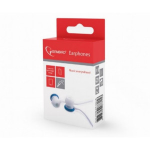 Gembird MHP-EP-001-B  "Candy" - Blue, In-ear earphones,1.2 m, 3.5 mm stereo audio plug, box packing