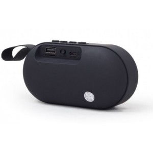 Gembird SPK-BT-11-GR, Bluetooth Portable Speaker, 3W RMS, Bluetooth v.4.2, microSD, built-in lithium battery - 400 mAh, ability to control the tracks, Headset mode, Grey