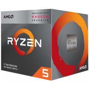 AMD Ryzen 5 3400G, Socket AM4, 3.7-4.2GHz (4C/8T), 4MB L3, Integrated Radeon RX Vega 11 Graphics, 12nm 65W, Box (with Wraith Spire Cooler)