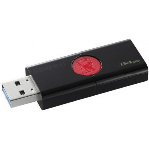 64GB  USB3.1  Kingston DataTraveler 106 Black  (Read 100 MByte/s, Write 15 MByte/s)  DT106/64GB