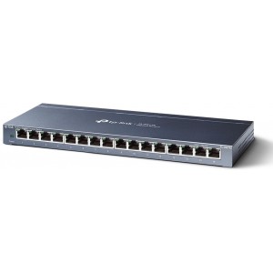 16-port 10/100/1000Mbps Switch TP-LINK "TL-SG116", Metal Case
