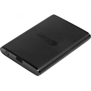 .240GB (USB3.1/Type-C) Transcend Portable SSD "ESD230C", Black (77x56x9.6mm, 35g, R/W:520/460MB/s)