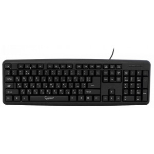 Tastatură Gembird KB-U-103-RU, Standard, Full size, Silent, Black, USB