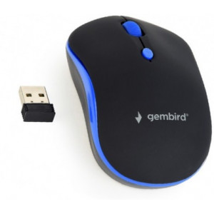 "Wireless Mouse Gembird MUSW-4B-03-R, Optical, 800-1600 dpi, 4 buttons, Ambidextrous, Black/Red- https://gembird.nl/item.aspx?id=10390"