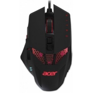 ACER NITRO MOUSE NMW810, USB optical, 4000dpi,  RGB 6 color backlight LED, cable 1.5m, 8 buttons.