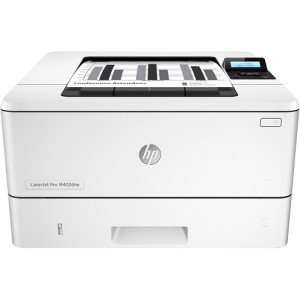 Imprimantă HP LaserJet Pro M402dne, A4, up to 38 ppm, 5.7s first page, 1200 dpi, 256MB, Duplex, Up to 80000 pages/month,  2 line display, USB 2.0, Ether 10/100, PCL5c, PCL6, Postscript, HP ePrint